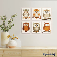 Afbeelding in Gallery-weergave laden, Mini Schilderen op Nummer 15x20cm (6 stuks) - Boswachters