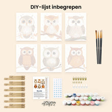 Afbeelding in Gallery-weergave laden, Mini Schilderen op Nummer 15x20cm (6 stuks) - Boswachters