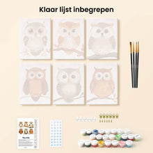 Afbeelding in Gallery-weergave laden, Mini Schilderen op Nummer 15x20cm (6 stuks) - Boswachters