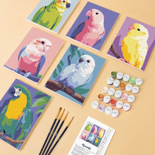 Afbeelding in Gallery-weergave laden, Mini Schilderen op Nummer 15x20cm (6 stuks) - Jungle Melodie