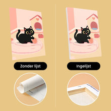Afbeelding in Gallery-weergave laden, Mini Schilderen op Nummer 15x20cm (6 stuks) - Speelse Kat
