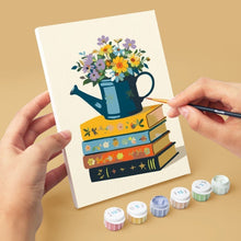 Afbeelding in Gallery-weergave laden, Mini Schilderen op Nummer 15x20cm (6 stuks) - Bloemen en Bladzijden