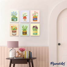 Afbeelding in Gallery-weergave laden, Mini Schilderen op Nummer 15x20cm (6 stuks) - Bloeiende Voorraadkast