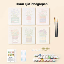 Afbeelding in Gallery-weergave laden, Mini Schilderen op Nummer 15x20cm (6 stuks) - Bloeiende Voorraadkast