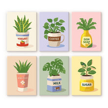 Afbeelding in Gallery-weergave laden, Mini Schilderen op Nummer 15x20cm (6 stuks) - Dagelijkse Plantenpotten