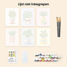 Afbeelding in Gallery-weergave laden, Mini Schilderen op Nummer 15x20cm (6 stuks) - Dagelijkse Plantenpotten