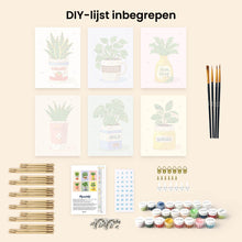 Afbeelding in Gallery-weergave laden, Mini Schilderen op Nummer 15x20cm (6 stuks) - Dagelijkse Plantenpotten