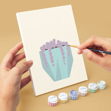 Afbeelding in Gallery-weergave laden, Mini Schilderen op Nummer 15x20cm (6 stuks) - Schattige Cactuscollectie 2