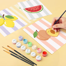 Afbeelding in Gallery-weergave laden, Mini Schilderen op Nummer 15x20cm (6 stuks) - Zonnige Fruitset