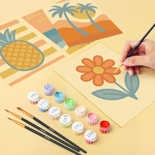 Afbeelding in Gallery-weergave laden, Mini Schilderen op Nummer 15x20cm (6 stuks) - Retro Zomer Vibes