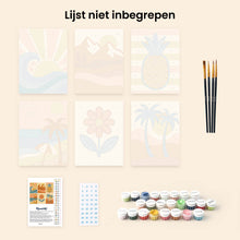 Afbeelding in Gallery-weergave laden, Mini Schilderen op Nummer 15x20cm (6 stuks) - Retro Zomer Vibes