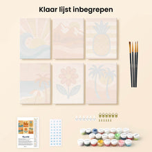 Afbeelding in Gallery-weergave laden, Mini Schilderen op Nummer 15x20cm (6 stuks) - Retro Zomer Vibes