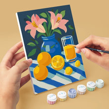 Afbeelding in Gallery-weergave laden, Mini Schilderen op Nummer 15x20cm (6 stuks) - Gouden Citroenenboeket
