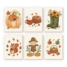 Afbeelding in Gallery-weergave laden, Mini Schilderen op Nummer 15x20cm (6 stuks) - Herfstoogst