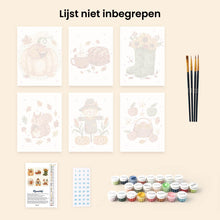 Afbeelding in Gallery-weergave laden, Mini Schilderen op Nummer 15x20cm (6 stuks) - Herfstoogst