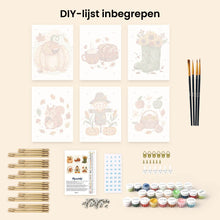 Afbeelding in Gallery-weergave laden, Mini Schilderen op Nummer 15x20cm (6 stuks) - Herfstoogst
