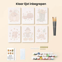 Afbeelding in Gallery-weergave laden, Mini Schilderen op Nummer 15x20cm (6 stuks) - Herfstoogst