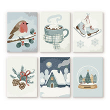 Afbeelding in Gallery-weergave laden, Mini Schilderen op Nummer 15x20cm (6 stuks) - Winter Hygge