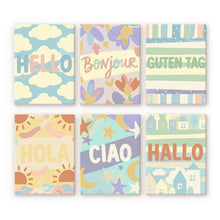 Afbeelding in Gallery-weergave laden, Mini Schilderen op Nummer 15x20cm (6 stuks) - Hallo Wereld 1