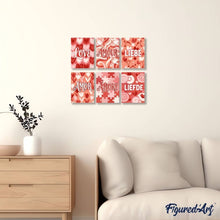 Afbeelding in Gallery-weergave laden, Mini Schilderen op Nummer 15x20cm (6 stuks) - Zoete Hartjes