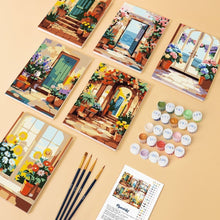 Afbeelding in Gallery-weergave laden, Mini Schilderen op Nummer 15x20cm (6 stuks) - Bloeiende Deuren