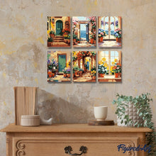 Afbeelding in Gallery-weergave laden, Mini Schilderen op Nummer 15x20cm (6 stuks) - Bloeiende Deuren