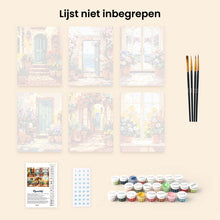 Afbeelding in Gallery-weergave laden, Mini Schilderen op Nummer 15x20cm (6 stuks) - Bloeiende Deuren