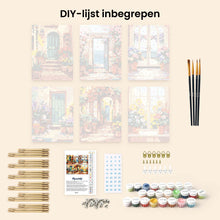Afbeelding in Gallery-weergave laden, Mini Schilderen op Nummer 15x20cm (6 stuks) - Bloeiende Deuren