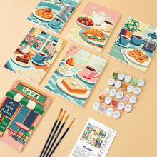 Afbeelding in Gallery-weergave laden, Mini Schilderen op Nummer 15x20cm (6 stuks) - Café Genot