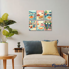 Afbeelding in Gallery-weergave laden, Mini Schilderen op Nummer 15x20cm (6 stuks) - Café Genot