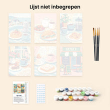 Afbeelding in Gallery-weergave laden, Mini Schilderen op Nummer 15x20cm (6 stuks) - Café Genot