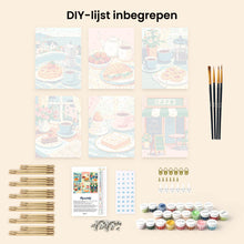 Afbeelding in Gallery-weergave laden, Mini Schilderen op Nummer 15x20cm (6 stuks) - Café Genot