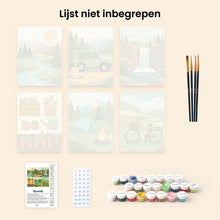 Afbeelding in Gallery-weergave laden, Mini Schilderen op Nummer 15x20cm (6 stuks) - Natuurlijke Ontsnapping