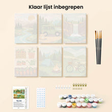 Afbeelding in Gallery-weergave laden, Mini Schilderen op Nummer 15x20cm (6 stuks) - Natuurlijke Ontsnapping