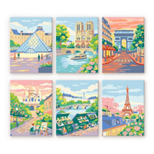 Afbeelding in Gallery-weergave laden, Mini Schilderen op Nummer 15x20cm (6 stuks) - Parijse Dromen