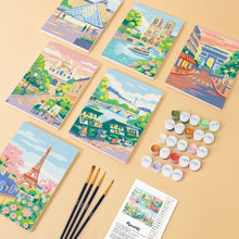 Afbeelding in Gallery-weergave laden, Mini Schilderen op Nummer 15x20cm (6 stuks) - Parijse Dromen