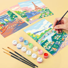 Afbeelding in Gallery-weergave laden, Mini Schilderen op Nummer 15x20cm (6 stuks) - Parijse Dromen