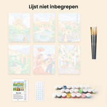 Afbeelding in Gallery-weergave laden, Mini Schilderen op Nummer 15x20cm (6 stuks) - Europese Bezienswaardigheden