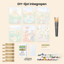 Afbeelding in Gallery-weergave laden, Mini Schilderen op Nummer 15x20cm (6 stuks) - Europese Bezienswaardigheden