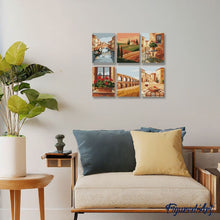 Afbeelding in Gallery-weergave laden, Mini Schilderen op Nummer 15x20cm (6 stuks) - Italiaans Platteland