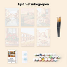 Afbeelding in Gallery-weergave laden, Mini Schilderen op Nummer 15x20cm (6 stuks) - Italiaans Platteland
