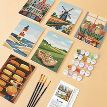 Afbeelding in Gallery-weergave laden, Mini Schilderen op Nummer 15x20cm (6 stuks) - Nederland in Bloei