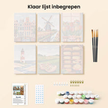 Afbeelding in Gallery-weergave laden, Mini Schilderen op Nummer 15x20cm (6 stuks) - Nederland in Bloei