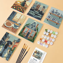 Afbeelding in Gallery-weergave laden, Mini Schilderen op Nummer 15x20cm (6 stuks) - Nederlandse Tradities