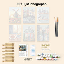 Afbeelding in Gallery-weergave laden, Mini Schilderen op Nummer 15x20cm (6 stuks) - Nederlandse Tradities