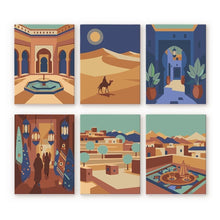 Afbeelding in Gallery-weergave laden, Mini Schilderen op Nummer 15x20cm (6 stuks) - Magisch Arabië