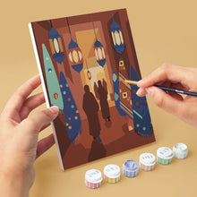 Afbeelding in Gallery-weergave laden, Mini Schilderen op Nummer 15x20cm (6 stuks) - Magisch Arabië