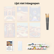 Afbeelding in Gallery-weergave laden, Mini Schilderen op Nummer 15x20cm (6 stuks) - Magisch Arabië