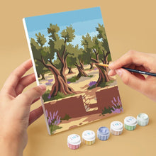 Afbeelding in Gallery-weergave laden, Mini Schilderen op Nummer 15x20cm (6 stuks) - Santorini Dromen