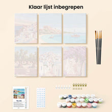 Afbeelding in Gallery-weergave laden, Mini Schilderen op Nummer 15x20cm (6 stuks) - Santorini Dromen